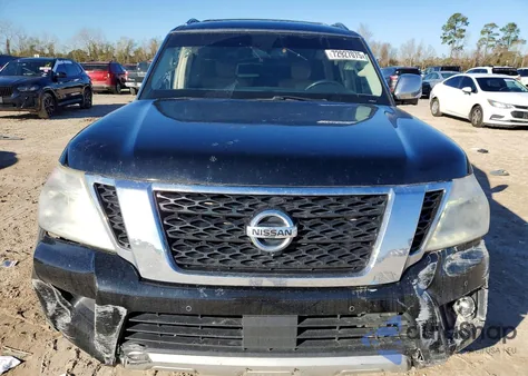 2017 Nissan Armada Platinum z USA, uszkodzony, nr VIN JN8AY2NEXH9706918
